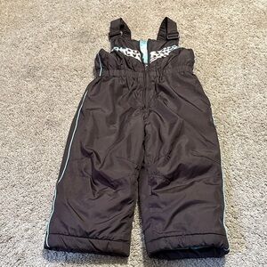 Wonder Kids Brown Snow Overalls Size 3T